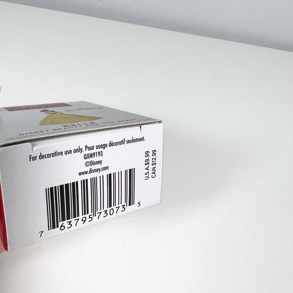 Mini Disney Beauty and the Beast BELLE HALLMARK KEEPSAKE Ornament, 1.25" NEW! - Picture 5 of 5